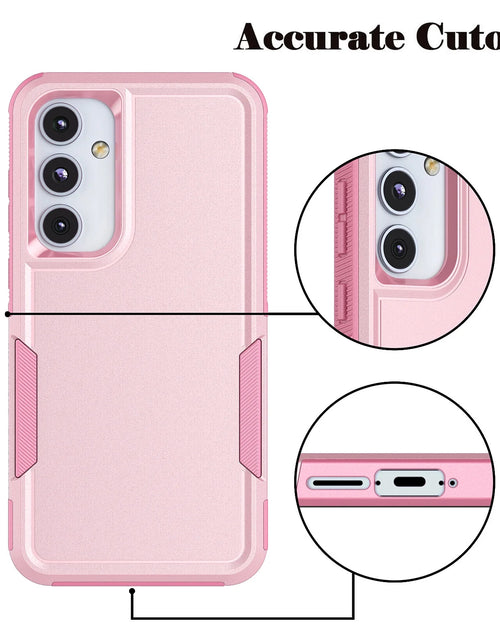 Load image into Gallery viewer, for Samsung Galaxy A55 5G Phone Case,Shockproof Dust/Drop Proof 2-Layer Full Body Protective Heavy Duty Durable Rugged Hybrid Cover for Galaxy A55 5G,Pink
