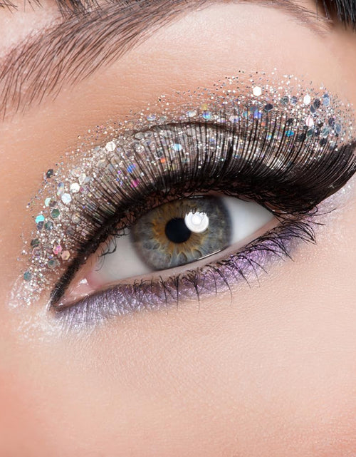 Load image into Gallery viewer, Silver Glitter | Easy to Apply, Easy to Remove Chunky Glitter for Body, Face and Hair | Bag Pouch | Holographic Cosmetic Grade Glamour
