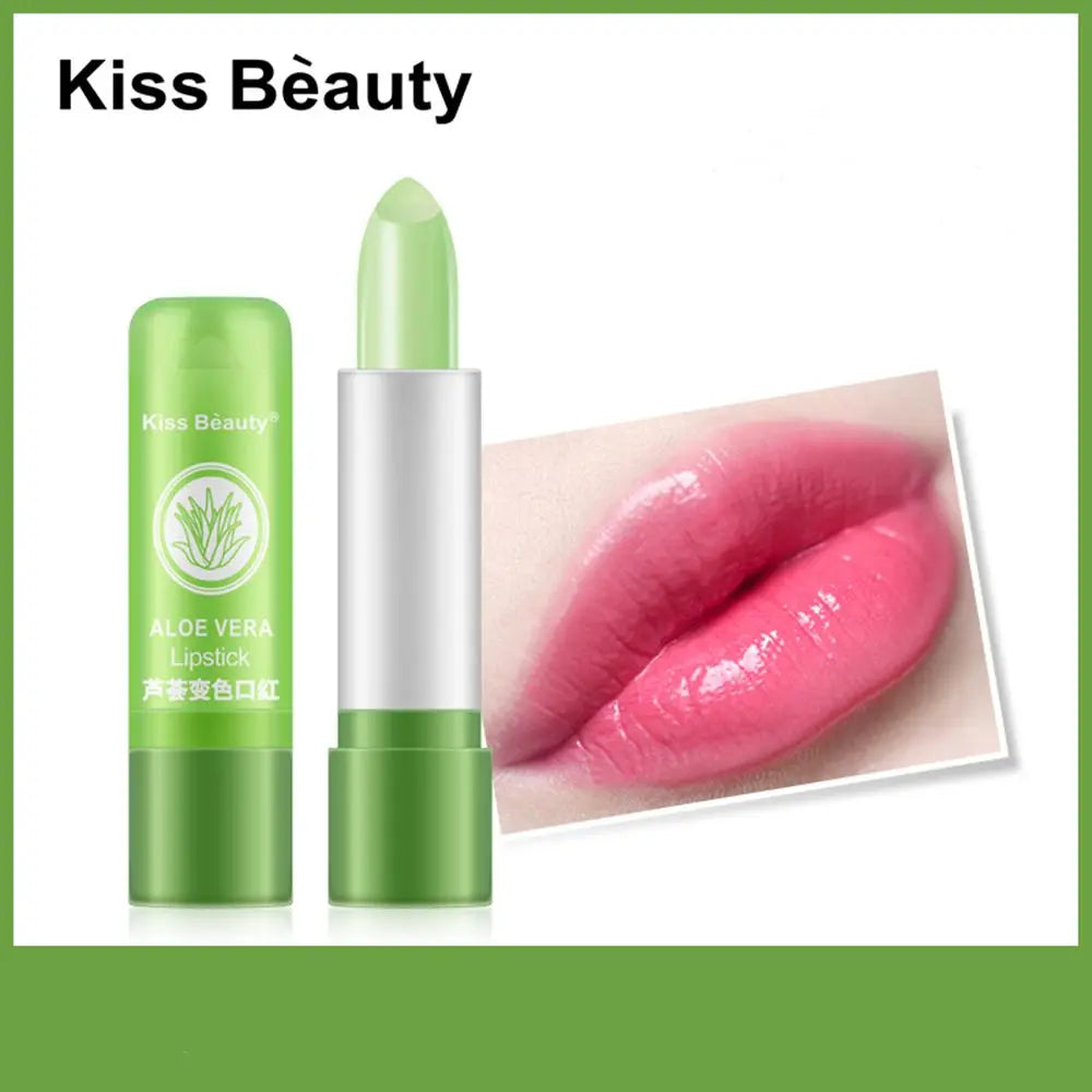 Hot Sale Flower Moisturizing Long Lasting Lipstick Color Jelly Transparent Temperature Change Matte Lipstick Lip Balm Makeup