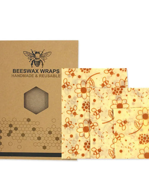 Load image into Gallery viewer, Beeswax Food Wrap - Reusable Bees Wax Paper Wrap Food Fruit Storage Zero Waste Sandwich Bags Food Wrappers Animals Print
