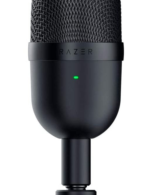 Load image into Gallery viewer, Seiren Mini USB Condenser Microphone: for Streaming and Gaming on PC - Professional Recording Quality - Precise Supercardioid Pickup Pattern - Tilting Stand - Shock Resistant - Classic Black
