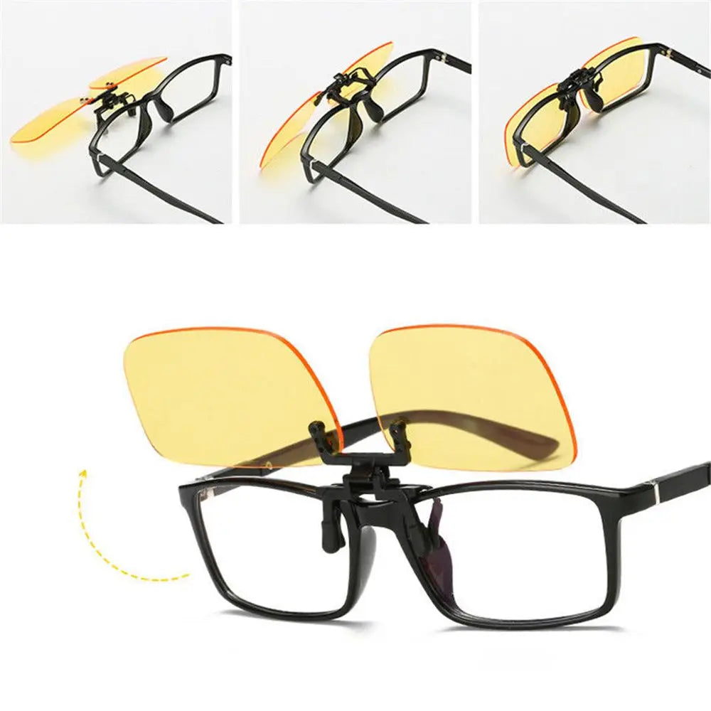 1PC Blue Light Blocking Clip on Glasses Anti-Fatigue UV anti Blue Rays Flip up Glasses Eye Strain Protection Computer Glasses