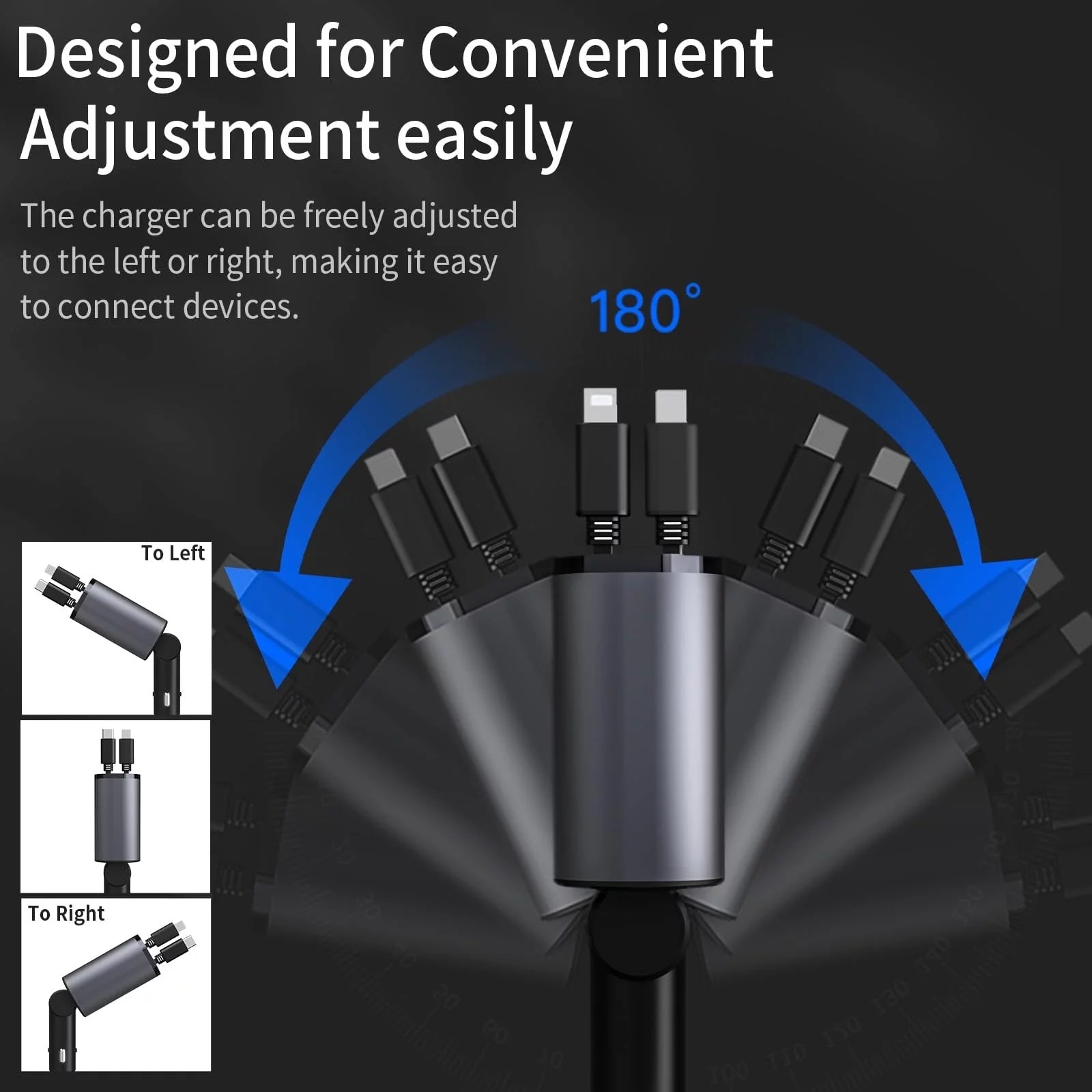 Fast QC Quick Charge 3 USB Port Car Charger Vehicle Socket Adapter with LED Light Adapter for Iphone Android Phone