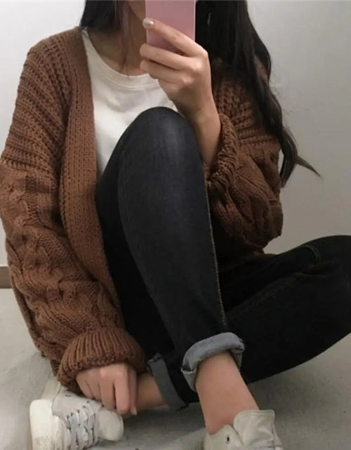 Load image into Gallery viewer, 70% Dropshipping!2021 New Women&#39;S Cardigan Jacket Pocket Sweater Long Women&#39;S Warm Sweater Knitted Women Sweater Winter
