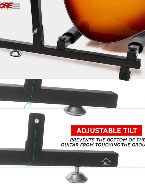 Load image into Gallery viewer, 5Core Multi Guitar Rack Stand Floor 9 Slot Adjustable Flying V Guitars Holder
