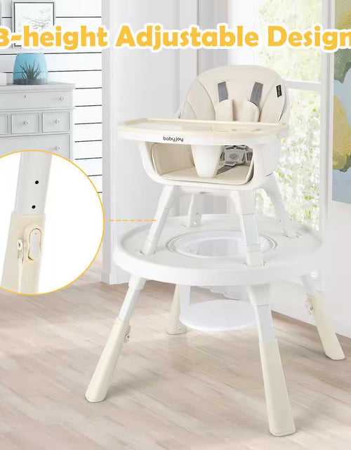 Load image into Gallery viewer, 6-In-1 Baby High Chair Infant Activity Center with Height Adjustment
