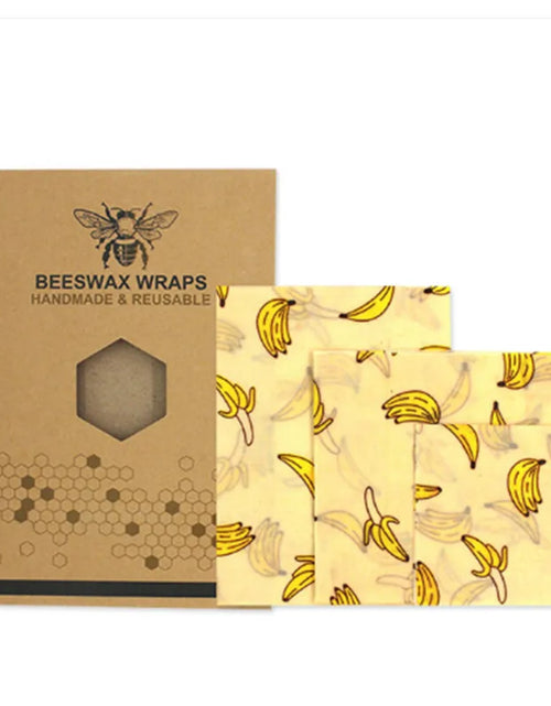 Load image into Gallery viewer, Beeswax Food Wrap - Reusable Bees Wax Paper Wrap Food Fruit Storage Zero Waste Sandwich Bags Food Wrappers Animals Print
