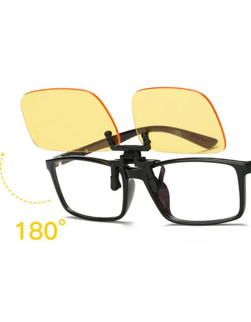 Load image into Gallery viewer, 1PC Blue Light Blocking Clip on Glasses Anti-Fatigue UV anti Blue Rays Flip up Glasses Eye Strain Protection Computer Glasses
