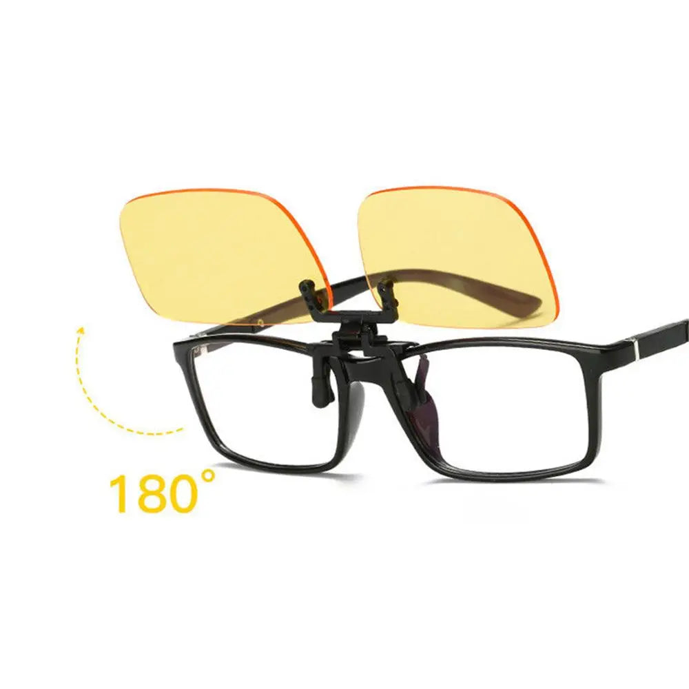 1PC Blue Light Blocking Clip on Glasses Anti-Fatigue UV anti Blue Rays Flip up Glasses Eye Strain Protection Computer Glasses